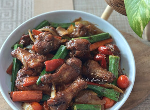 Gambar Ayam Goreng Rempah Kari Tumis Kicap