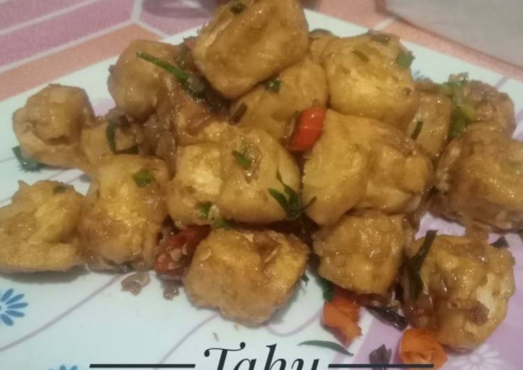 Cara Membuat 78. Tahu Cabe Bawang yang Lezat