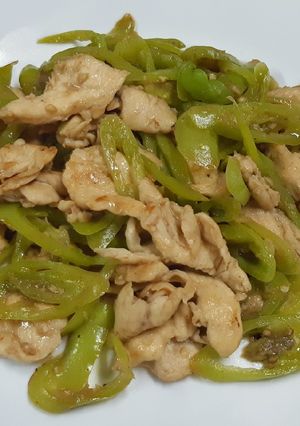 รูปของ ไก่ผัดพริกหนุ่ม
