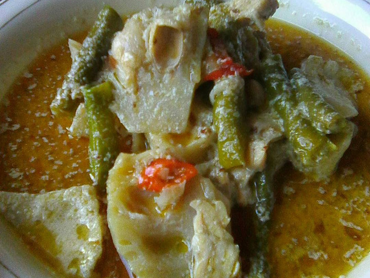 Resep Lodeh kluwih dg kacang panjang, Lezat Sekali