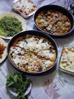 صورة لوصفة بيتزا