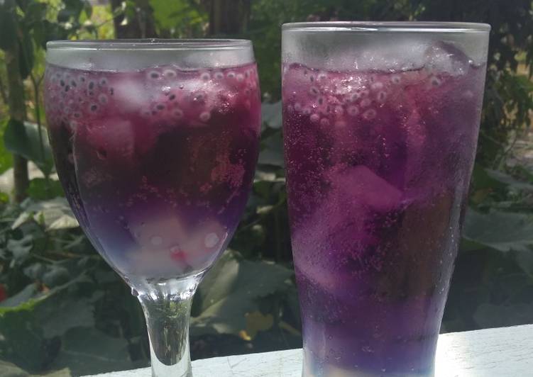 Bagaimana Membuat Galaxy Punch tanpa Es krim, Enak Banget