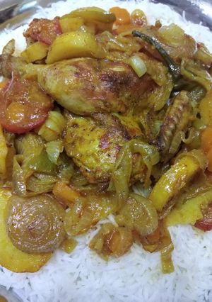 صورة لوصفة صينية الدجاج بالخضار 😋👌