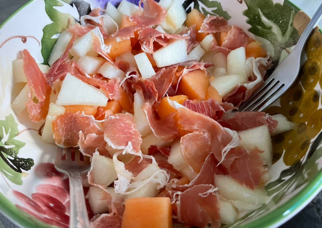 Melón con jamón