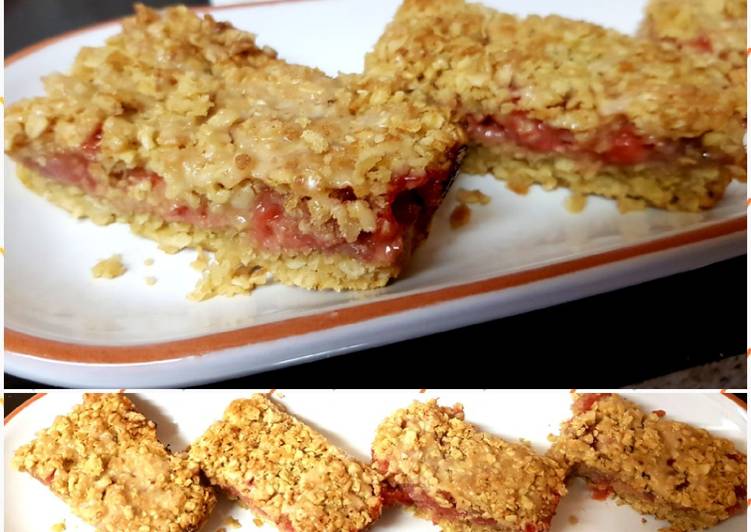 Steps to Prepare Quick Strawberry Cereal Bars so nice 😁