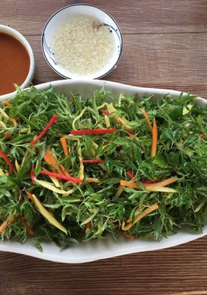 Hình của món Gỏi lá đinh lăng (chay).