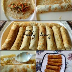Egg crepes (filling as ur choice) A picture of Egg crepes (filling as ur choice).