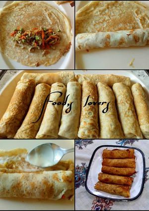 A picture of Egg crepes (filling as ur choice).