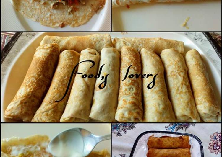 Step-by-Step Guide to Prepare Any-night-of-the-week Egg crepes (filling as ur choice)