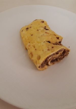 Foto resep Omlet isi kacang hitam