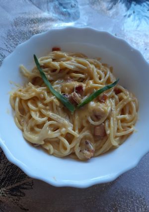 Zdjęcie przepisu Spaghetti carbonara.