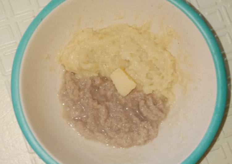 Bagaimana Membuat Menu MPASI - Bubur Cerelac Rice nutri modifikasi dg Daging Sapi Anti Gagal