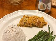 A picture of cornflakes chicken