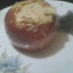 A picture of Baked stuffed apples .