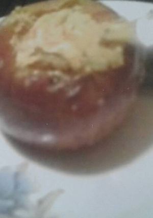 A picture of Baked stuffed apples .