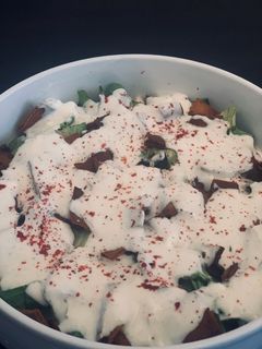 صورة لوصفة فتة الباذنجان و الحمص
