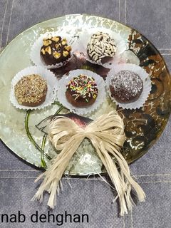 عکسی از دستور توپک خرما و بیسکوییت