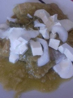 Una foto de Chilaquiles verdes