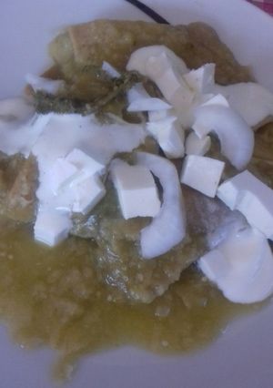 Una foto de Chilaquiles verdes