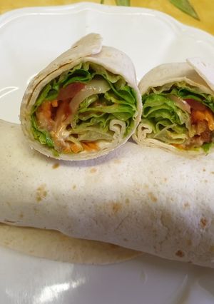 Une photo de Wrap poulet rapide et facile