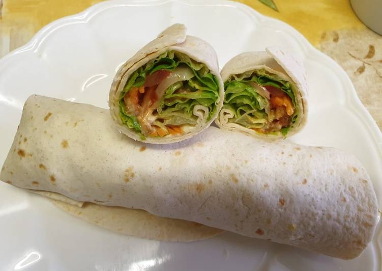 La Meilleur Recette De Wrap poulet rapide et facile