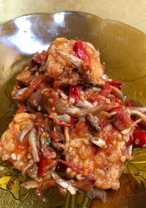 Foto resep Tempe guyur sambal teri