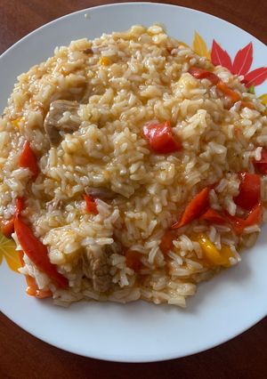 Φωτογραφία της συνταγής Μοσχαράκι με ρυζάκι στη κατσαρόλα