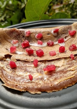 A picture of Chocolate dosa.
