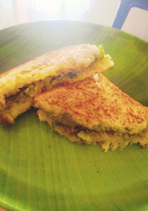 A picture of Palak Mint Sandwich - Palak Mint a refreshing coolant in Summer.