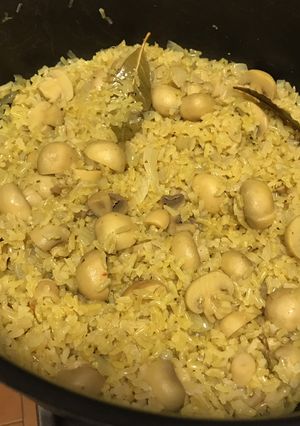 Una foto de Risotto con champignones