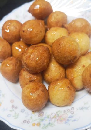 รูปของ โดนัทบอล หนึบหนับ ส่วนผสม 5 อย่าง
