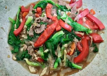 Resep Baru Kailan Cah Sapi Sedap