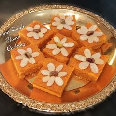 🍰 Gajar Burfi 🍰(carrot fudge) A picture of 🍰 Gajar Burfi 🍰(carrot fudge).
