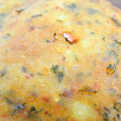 A picture of Aaloo Suji puri.