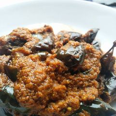 A picture of Brinjal Masala.