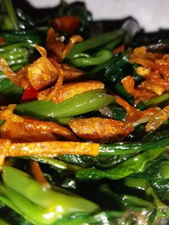 Foto resep Tumis kangkung with brambang goreng