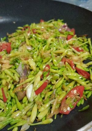 Foto resep Tumis Teri Bunga Pepaya