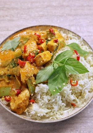 Foto resep Red Thai Curry Chicken