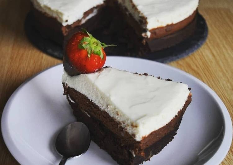 Tarta/Mousse de tres chocolates