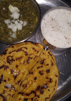 सरसों का साग (sarson ka saag recipe in Hindi) रेसिपी मुख्य फोटो