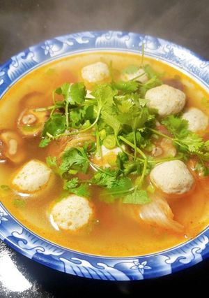 Hình của món Canh chua chả cá.