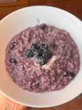 Risotto with Blueberries and Stracchino Cheese