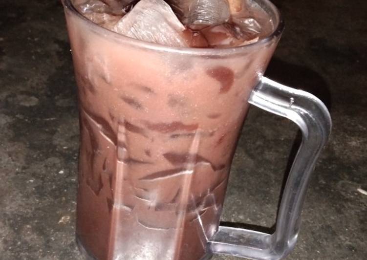 Anti Ribet, Membuat Drink Chocolatos brown jelly untuk jualan