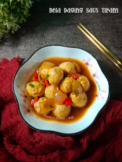 Foto resep Bola Daging Saus Tiram