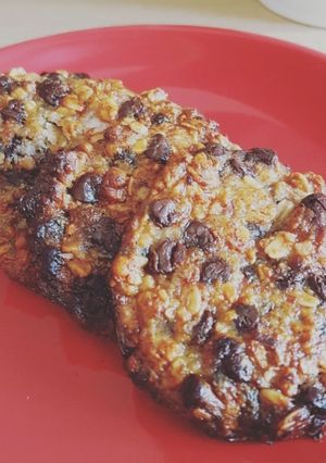 Une photo de Cookies aux flocons d'avoine et pépites de chocolat