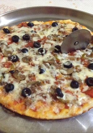 صورة لوصفة بيتزا 🍕