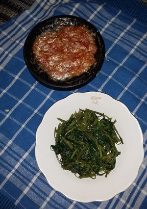 Foto resep Pelencing kangkung Sambal Pisah(ala Resto)