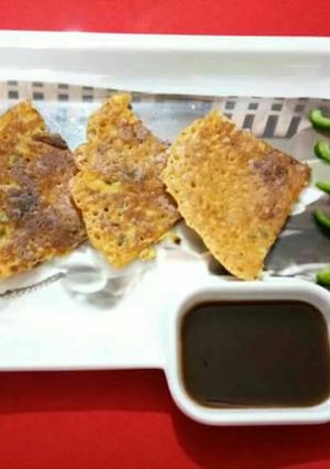 A picture of Besan ka chilla.