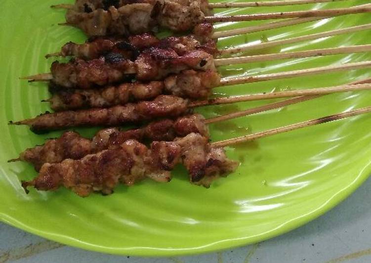 Sate Ayam Pedas Manis Tanpa Arang