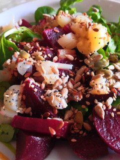 Una foto de Ensalada de canónigos